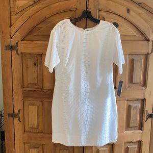French Connection White Eyelet Dress
